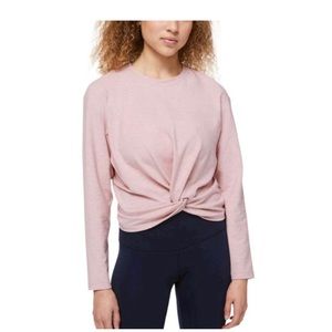 lululemon athletica Light Pink Twist-Front Long Sleeve Sweater